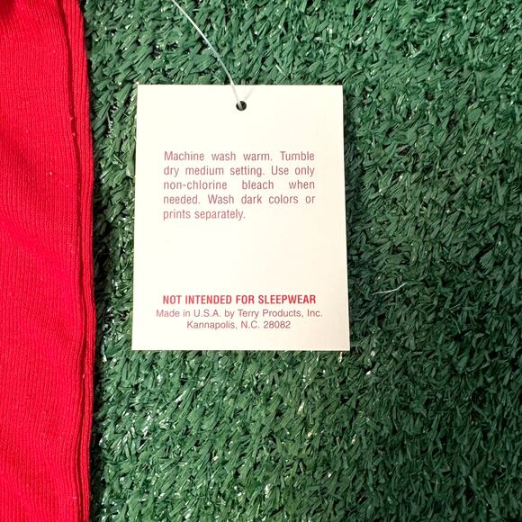 Vintage 90s Triplets Bodysuit Size Medium Red White Bed Time, Time To Wake Up! - Picture 5 of 6